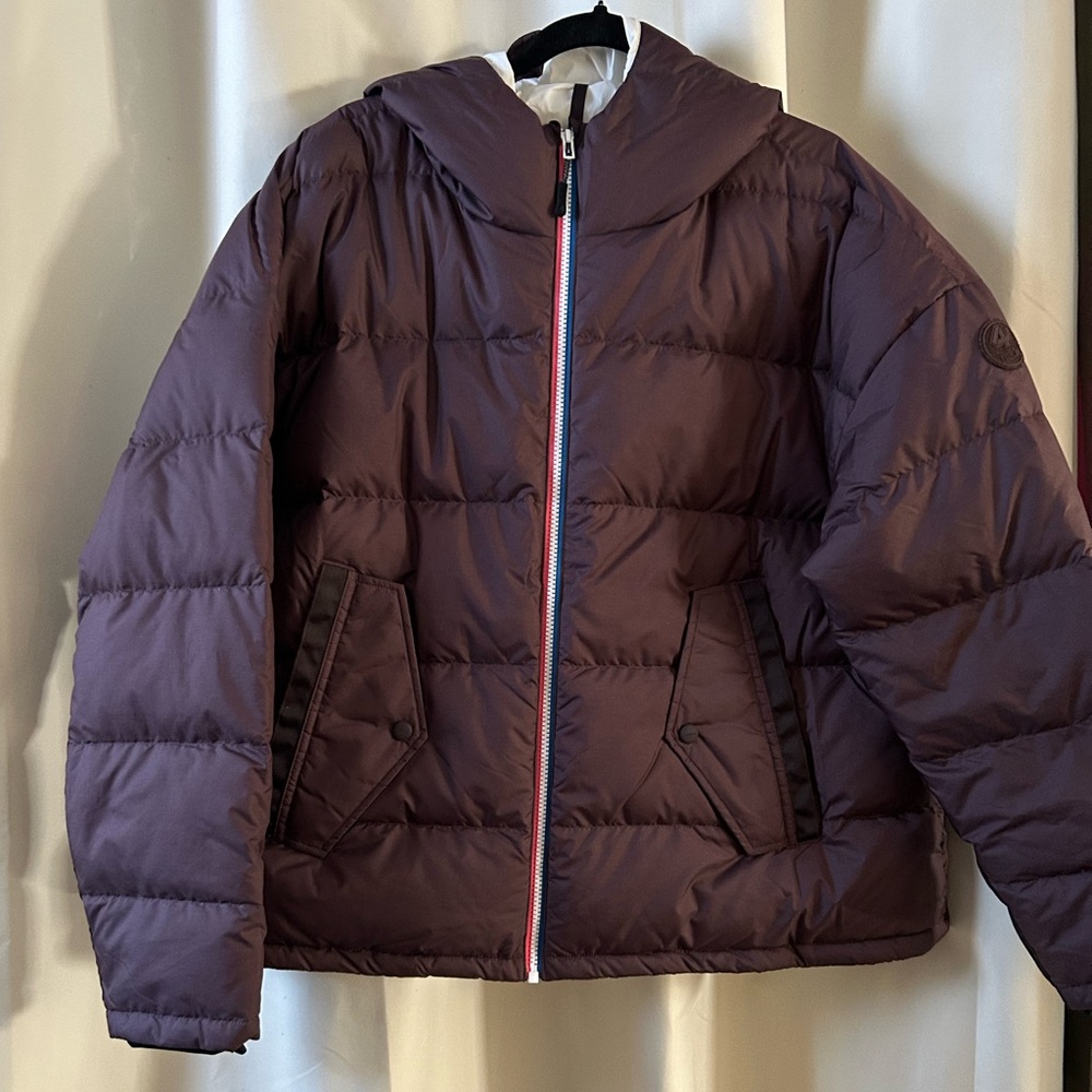 FourLaps Puffer Jacket with Hood XXL NWOT Burgundy